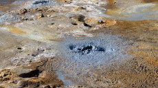 Hot springs and boiling mud