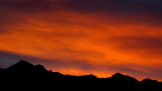 Sunrise over Mount Hagen