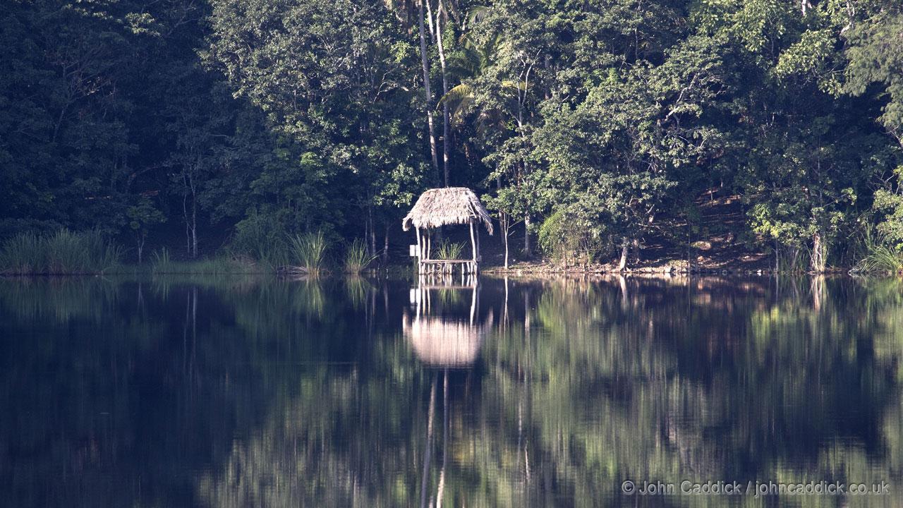 Hotel lake near Flores